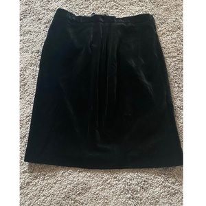Vintage velvet pencil skirt
